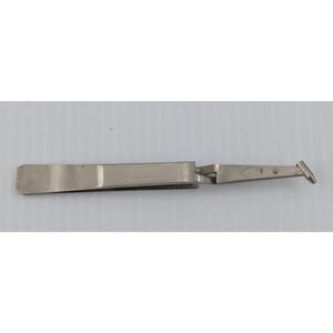 Erem 46 Wire Grip Bent Tip Cross Locking Open Slot Tip Soldering Tweezers